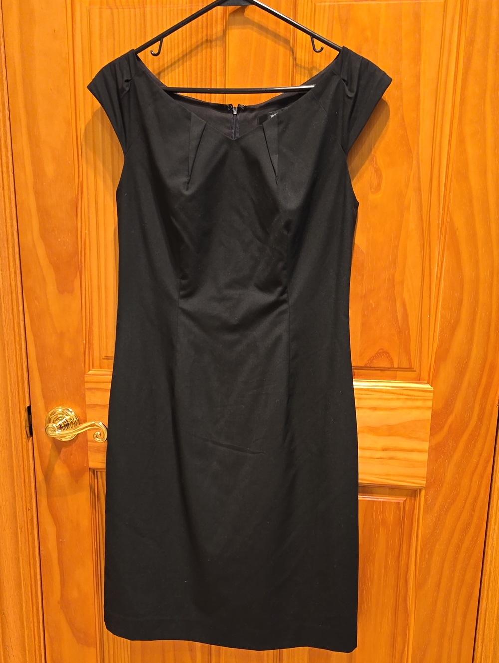 Black Midi Sheath Dress